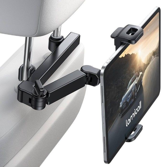 Lamicall Car Headrest Tablet Holder - [3 in 1 Extension Arm]