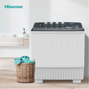 Hisense 12kg Twin Tub Washing Machine WSBE121 (Wash & Dry)
