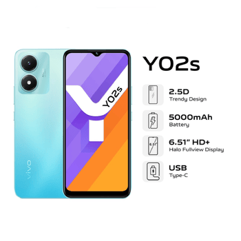 VIVO Y02S 3GB RAM 32 GB ROM 5000mAh BATTERY
